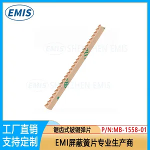 Paste 3m 9469 Tape& Easy to Install Foldover Becu Gasket EMI Stainless Steel Spring thumbnail-3