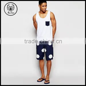Boardie Swim Shorts With Polka Dot Print thumbnail-1