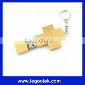CE,FCC,ROHS Approved Free Logo Service Original Wooden Cross Usb thumbnail-1
