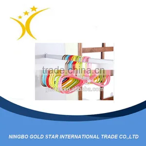 Wide Usely Hot Sale Plastic Flocked Hangers For Cloth Shop thumbnail-1