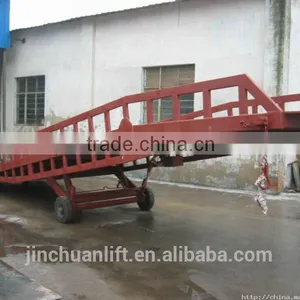 12 Ton Mobile Loading Car Hydraulic Motorcycle Dock Ramp on Sale DCQY-12 Adjustable Loading Dock Ramp for Sale Mobile Yard Ramp thumbnail-4