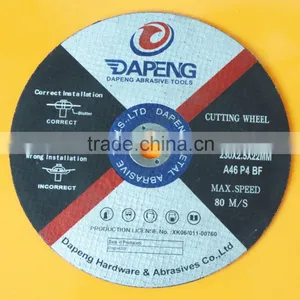 9'' 230x2x22mm Flat Cutting Disk for Metal thumbnail-1