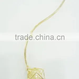 FACHION COLLAR NECKLACE WITH POLYGON FILIGREE BEADS DROPS thumbnail-2