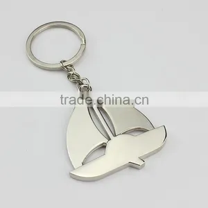 Can Custom LOGO Factory Wholesale Sailing Boat Key Chain Metal Keychain thumbnail-4