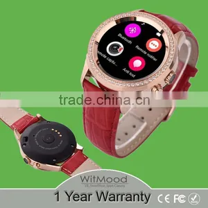 Ladies Smart Watch IP67 Waterproof Diamond D2 MTK2502 Smartwatch 0.3 MP Camera Heart Rate Monitor Support IOS Android thumbnail-1