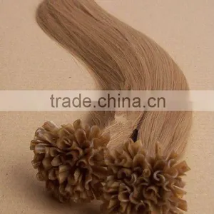 100% Remy Hair U Tip Pre-bonded Hair Extension/Nail Hair Extension thumbnail-1