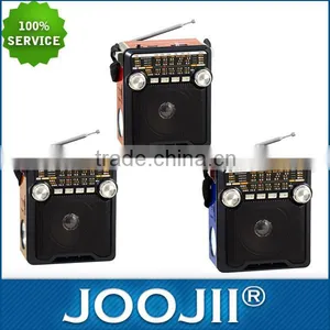 Hot Seller AM/FM/SW1-6 8 BAND Portable Retro Radio thumbnail-1