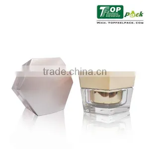 Acrylic Cosmetics Packaging Hexagon Jar for Skin Care thumbnail-1