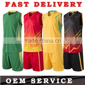 2015 High Quality OEM Promotional Custom Korea Basketball Jersey Design thumbnail-3