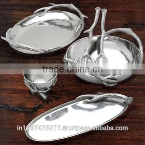 Antler Handle Tray Aluminum thumbnail-1