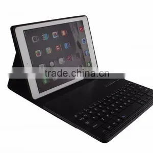 Crazy Horse Pattern Bluetooth Keyboard Leather Leather Flip Case for Ipad Air2 thumbnail-2