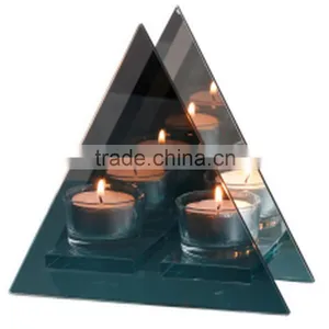 Semicircle With 3 Integrated Glass Tealight Holders thumbnail-3