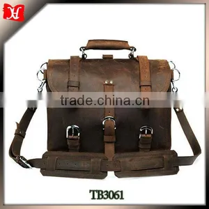 Imported Handbags China Fashion Vintage Wholesale Men Leather Bag Branded Handbag thumbnail-1