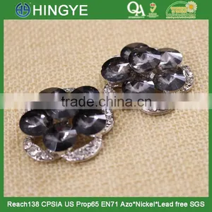 Hot Sale Large Size Grey Crystal Rhinestone Button 15777 thumbnail-3