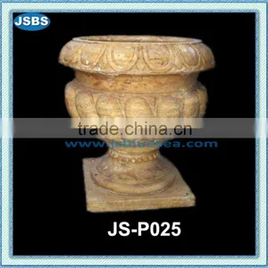Garden Carved Stone Urn JS-P025Y thumbnail-1