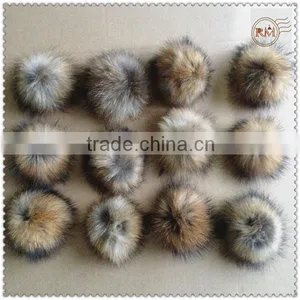Genuine Raccoon Fur Pompons thumbnail-3