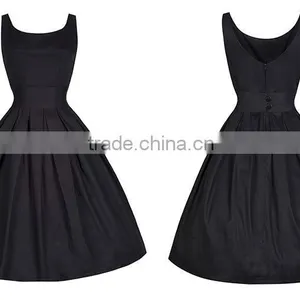 Women's Vintage Clothing Cotton Umbrella Swing Rockabilly Dress thumbnail-5
