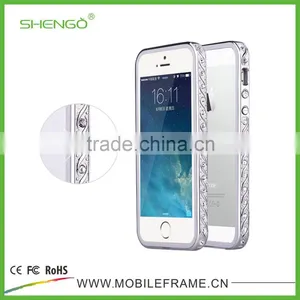 Diamond Metal Bumper With TPU Case for IPhone 5/5S thumbnail-4