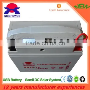 2015 Year Latest Style Home DC Solar Power Station 12V20Ah thumbnail-2
