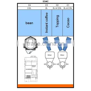 ES4C Espresso Coffee Vending Machine Professional Table Top HORECA Fully Automatic thumbnail-5