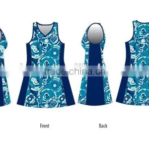 Full Sublimation Pattern Stylish Design Netball Dress thumbnail-2