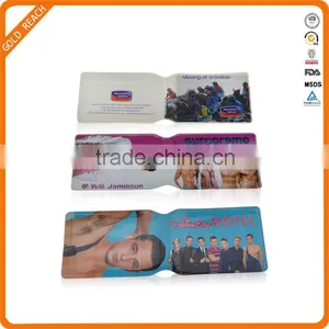 Cheap Transparent PVC Plastic Business Folding Card Holder Wholesale thumbnail-1