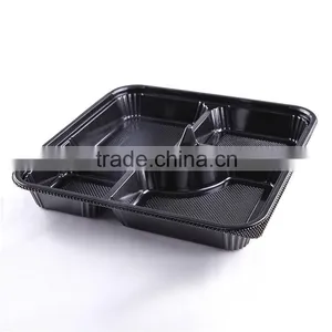 5 Compartment Disposable Plastic Japanese Bento Box thumbnail-2
