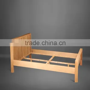 European Standard Wood Bed Solid Wood Home Furniture Bedroom Furniture thumbnail-2