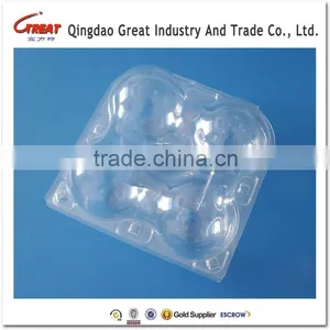 Disposable Plastic Fruit Apple Packaging Tray 4 Apples Packaging Tray Quality Choice thumbnail-2