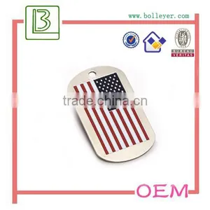 Custom Metal Country Flag Dog Tag Pendant thumbnail-1