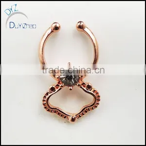 Wholesale Fake Septum Clicker Gold Jewelry thumbnail-2
