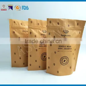 Custom Printed Stand up Zipper Pouch With Clear Window One-side Clear One-side Foil thumbnail-1