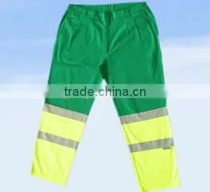 Yellow Pockets Tight Fabric for Safety Pants for Construction thumbnail-1