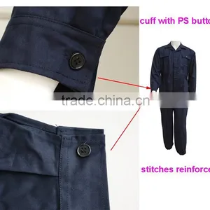 Polyester & 35% Cotton 220gsm Fabric Twill Industrial Fireproof Safety Uniforms Workwear for Mechanic Mens thumbnail-3