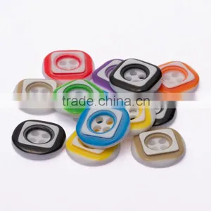Yiwu Button Colorful 4-hole Plastic Button for Shirts ,resin Eyelet Button thumbnail-1