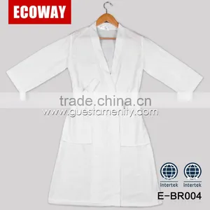 Wholesale Cheap White Breathable Bathroom Bathrobe Hotel Waffle Bathrobes thumbnail-1