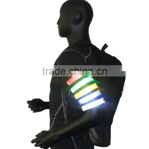 Reflective Pvc Snap Bracelet Wrist Band With Sheet Steel thumbnail-6