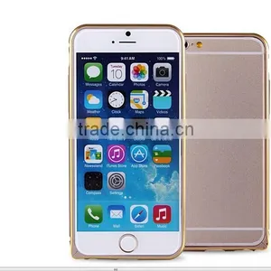 Products Mobile Phone Case for Iphone6 Metal Highlight Border Case for Iphone 6 Metallized Side Hippocampus Buckle thumbnail-3