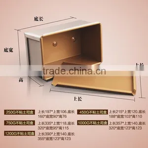 BAKEST New Arrival Gold Toast Box With Non-stick/baking Cake Tool/bread Mould/various Sizes for Choose thumbnail-5