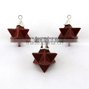 Red Jasper Merkaba / Star Pendant thumbnail-1
