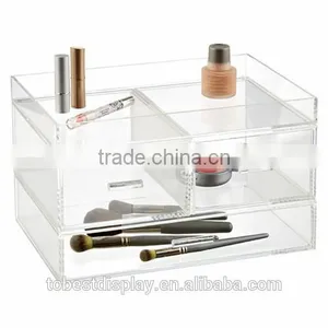 Clear Wholesale Cusotmized Luxury Acrylic Drawer Storage Organizer/acrylic Organizer for Cosmetic Shenzhen Factory thumbnail-2