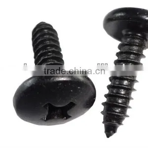 Cross Recessed Pan Head Self Tapping Screw With Black Color thumbnail-1