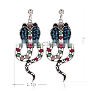 2016 New Design Wholesale Cute Animal Snake Drop Earrings for Free Sample thumbnail-3