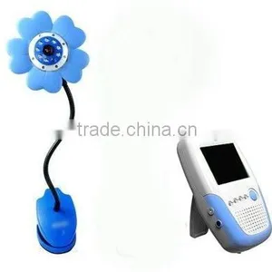 Wireless Portable Digital Color Video Baby Monitor With Blue Flower Cameras thumbnail-1