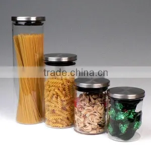 Hot Sale Borosilicate Glass Jar With Plastic Airtight Lid Glass Canister Quality Choice thumbnail-3