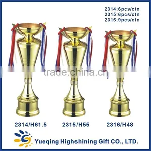Custom Gold Metal Trophy Base Award Softball Model Trophy Golden Souvenir 2314 China Metal Trophy Cup thumbnail-1