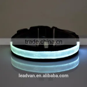 Glowing in The Dark Black Bands LED Collar For Dogs Lighted Dog Collars Colorful Pet Shop Products thumbnail-6