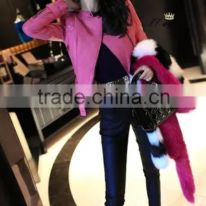 Fox Fur Shawl Luxury Whole Skin Genuine Strips Fox Fur Scarf thumbnail-4