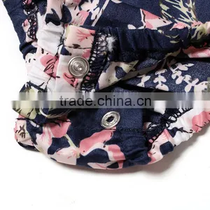 New Design Cotton Boutique Clothing Little Girls Flower Jumpsuit Summer Baby Girls Beach Romper thumbnail-5
