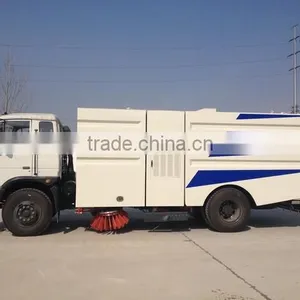 New Condition High Quality Bottom Price 6m3 Dongfeng153 4x2 Road Sweeper Truck for Sale thumbnail-3